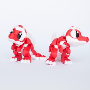 3D Printed Spinosaurus Dinosaur Toy, Articulated Flexi Fidget Dino, Sensory Toy, Cute Desk Pet, Pocket Dino Gift for Kids & Collectors