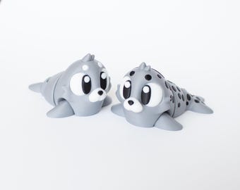 3D Printed Animals, Articulated Fidget Toy, Sensory Toys, Party Favors Animals, Cute Pocket Pets, Flexi Seal, 3D Printed Toys