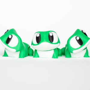 Cute Little Frog, 3D Articulated Fidget Toy, Sensory Toys, Mini Flexible Animal, Cute Pocket Pets, Flexi 3D Party Favors for Kids