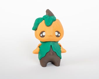 Fidget Pumpkin Pixie Figure! Cute 3D Printed Spooky Trick or Treat Decor for Halloween Decor, Small Fall Toy Figurines Office Desk Toys