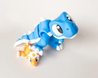 BIG TRex! 3D Printed Dinosaur, 3D Printed Animals, Articulated Fidget Toy, Sensory Toys, Party Favors Animals, Cute Pocket Pets, Flexi Trex