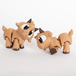 3D Gedruckter Ziegenbock! 3D Print Flexi Tier Spielzeug, niedliche Gelenk Tiere, Bauernhof Ziege Gastgeschenke, Spielzeug für Kinder