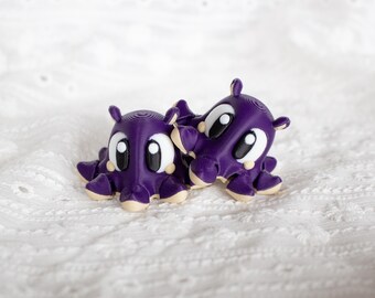 Cute Baby Octopus! 3D Printed Animals, Articulated Fidget Sea Creature, Sensory Toys, Party Favors, Pocket Pets Gift, 3D Print Flexi Buddy