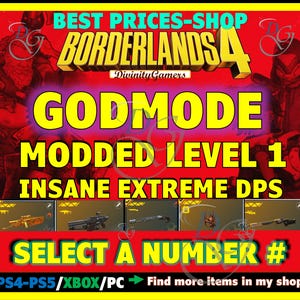 Borderlands 3 Moddato Borderlands 3 – Armi Moddate Godmode Gear Per Qualsiasi Livello (1-72) – Xbox, PS, PC – Edizione Potenziata! Warlord Games - Foto 2