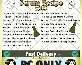 Fallout 76 pc: alle 19 recepten voor mutatieserums / snelle levering
