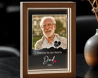 Personalised Driftwood Photo Frame – In Loving Memory, Remembrance, 4x6, Engraved