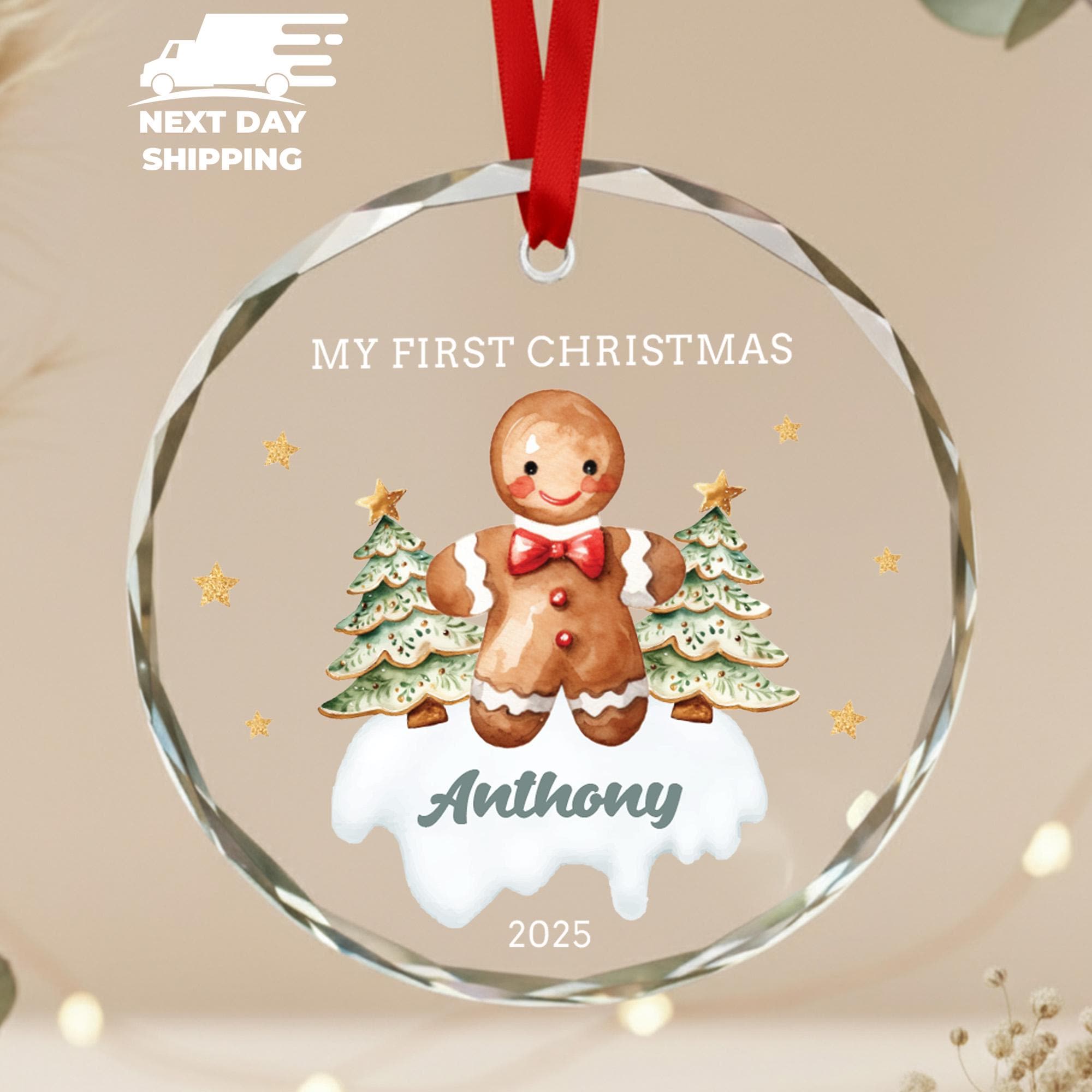 Personalized Name Gingerbread Holiday Keepsake, My First Christmas Ornament 2025, Gift For Grandsons, Newborn Gift, Gift For Baby Boy