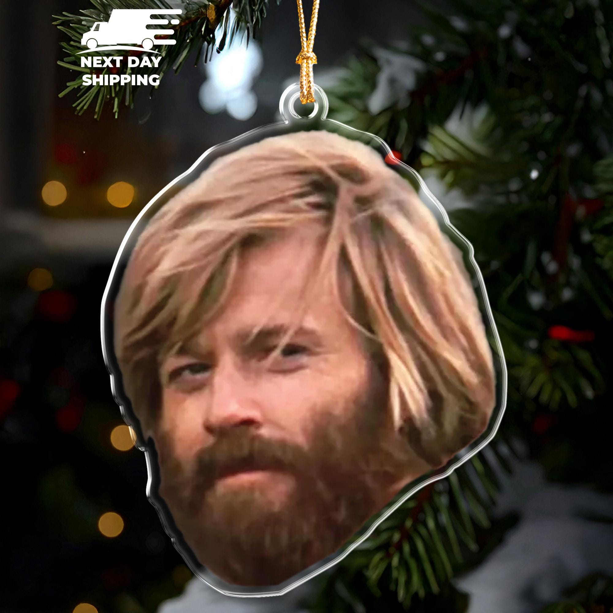 Robert Redford Memorial Keepsake: Acrylic Ornament, Nodding Man Meme Tribute
