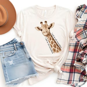 Giraffe Shirt, Animal Lovers Tee, Safari Tee, Nature Lover Shirt, Cute Giraffe Shirt, Zoo Animal Shirt, Giraffe Lover, Funny Animal Tshirt
