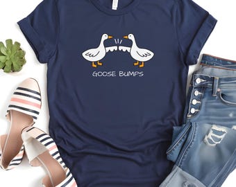 Silly Goose Shirt | Goose Bumps T-Shirt, Funny Animal Shirt, Fist Bump Tee, Goose Lover Gift, Trending Funny Goose Tee, Goose Bump Tee