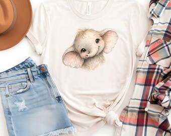 Elephant Shirt, Animal Lover Tshirt, Safari Tee, Nature Lover Shirt, Cute Elephant Shirt, Zoo Animal Shirt, Elephant Lover Gift Tee