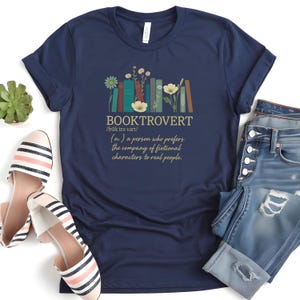 Booktrovert Shirt, Book Lover Shirt, Bookish Gifts, Gifts for Book Lovers, Bookworm Tee Shirt, Librarian Shirt, Reading T-Shirt