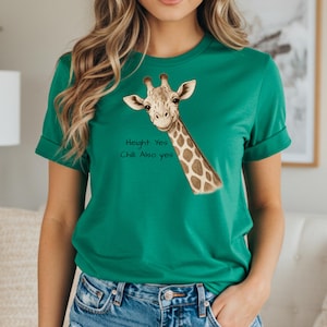Giraffe Shirt, Animal Lovers Tshirt, Safari Tee, Nature Lover Shirt, Cute Giraffe Shirt, Zoo Animal Shirt, Giraffe Lover, Funny Animal Shirt