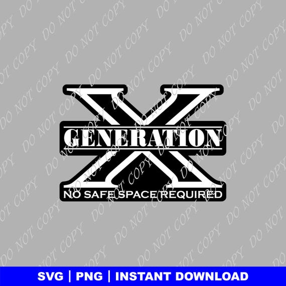 Genx svg png, GenerationX svg png, Gen-X svg png, Generation-X svg png.