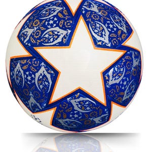 Balón de fútbol de tamaño 5 de primera calidad para entrenamiento de pies en interiores, balón de fútbol duradero para niños, bolsa de balón de fútbol portátil, compatible con lanzador