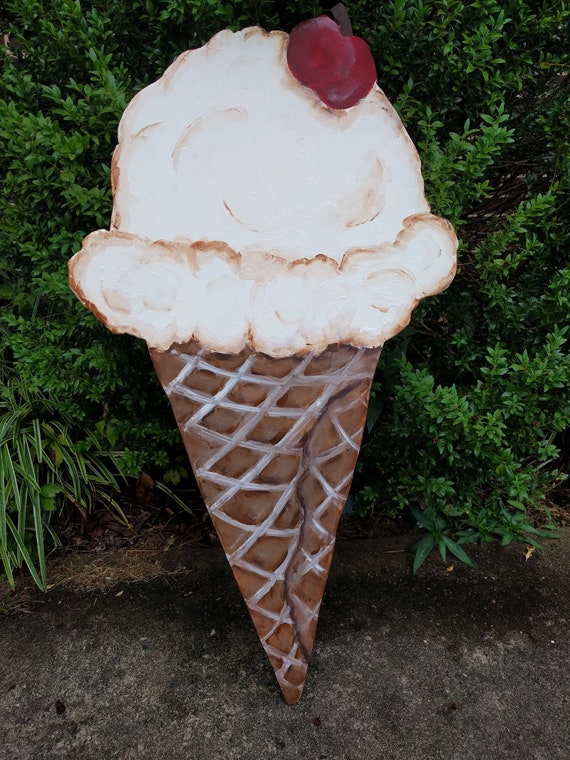 Ice Cream Cone Papermache Display