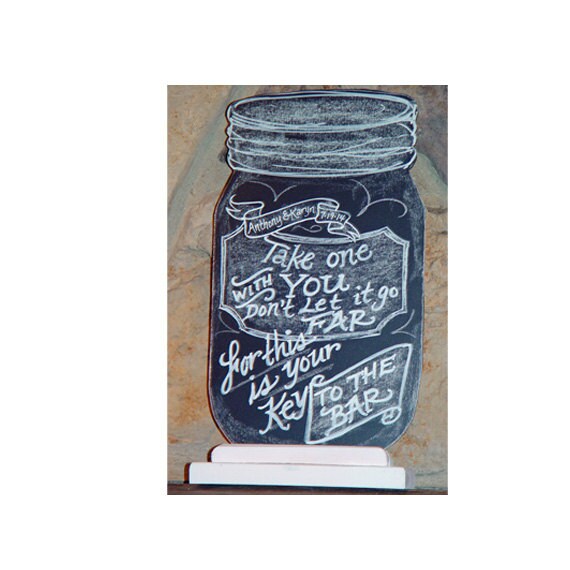 Mason Jar Chalkboard Signature Drinks Chalkboard Mason Jar Etsy UK