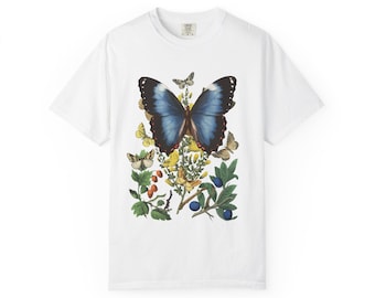 Uniseks kledingstukgeverfd T-shirt