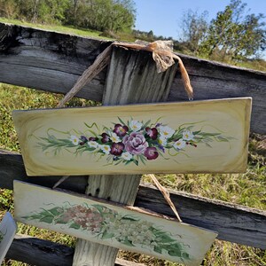 Painting by Hand Roses Wood Roses Sign for Shabby and so Chic Farmhouse ...