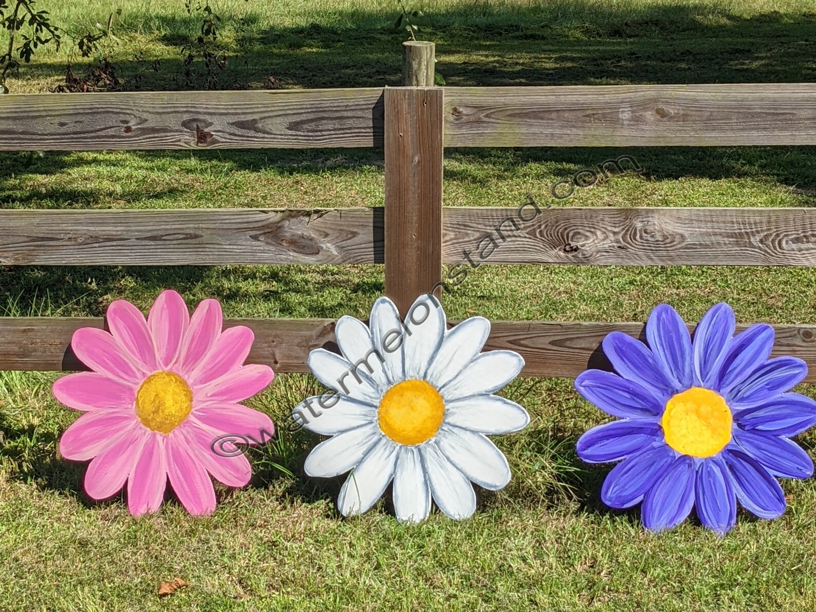 Aster Sign Hand-painted Blue Aster Flower Yard Sign: Rustic Farmhouse Decor - Etsy