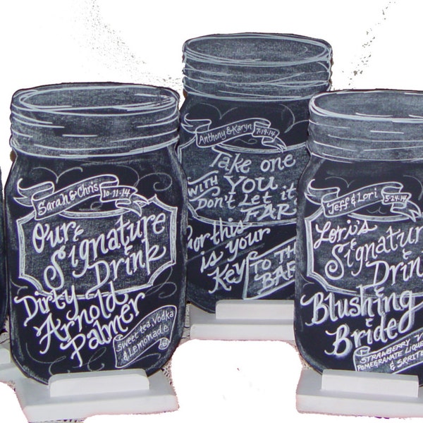 Mason Jar Chalkboard Etsy