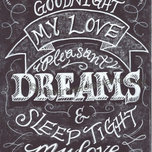 Chalkboard art poster Custom Personalized sign gift inspirational,
