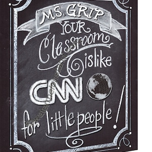 Chalkboard Art Sign - Teacher chalkboard - gift sign