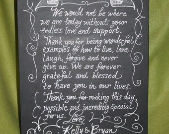 Chalkboard Art Sign Custom Chalkboard with Stand for Weddings, Events & Home Decoration, Personalized Chalkboard Display