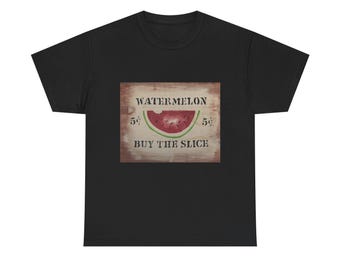 Vintage Watermelon Sign T-Shirt: Retro Summer Tee