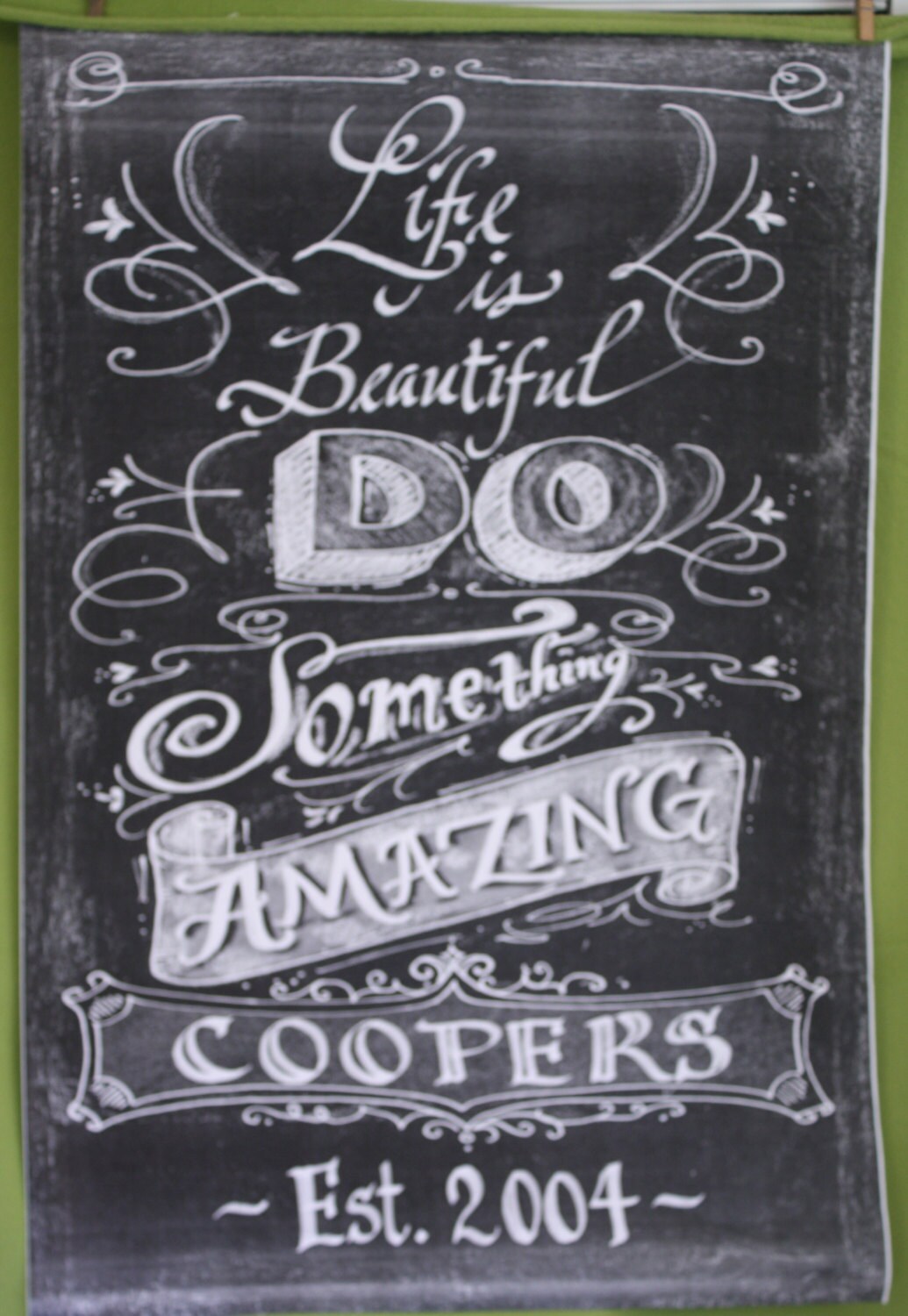 Chalkboard Art Poster custom chalboard paper poster Etsy