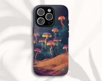 Whimsical Jellyfish Phone Case, Though Case for iPhone Samsung and Google Pixel