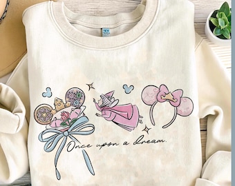 Coquette Bows Disney All Princesses Characters Comfort Colors Shirt, Tiana Ariel Elsa Rapunzel Belle Jasmine Shirt, Disney Princess Tee