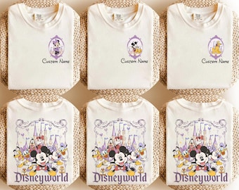 Custom Disneyworld Family Trip Shirt, Retro Mickey and Friends Tee