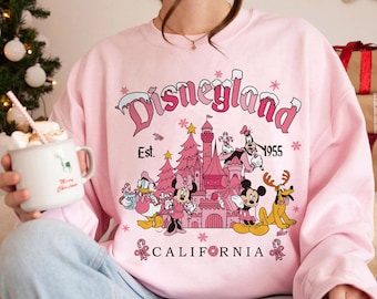 Vintage Disneyland Christmas Sweatshirt, Mickey and Friends