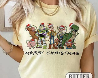 Vintage Toy Story Christmas Shirt: Woody & Buzz Family Xmas