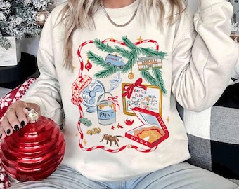 Ensam hemma stridsplan jul-T-shirt, rolig barnpresent