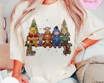 Winnie The Pooh Christmas Shirt, Disney Holiday Friends Tee