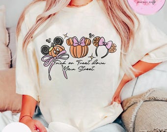 Disney Halloween Shirt, Trick Or Treat, Fall Bow Shirt