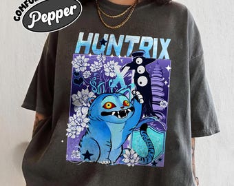 K-pop Demon Hunter T-Shirt, Anime-Inspired Tiger Design