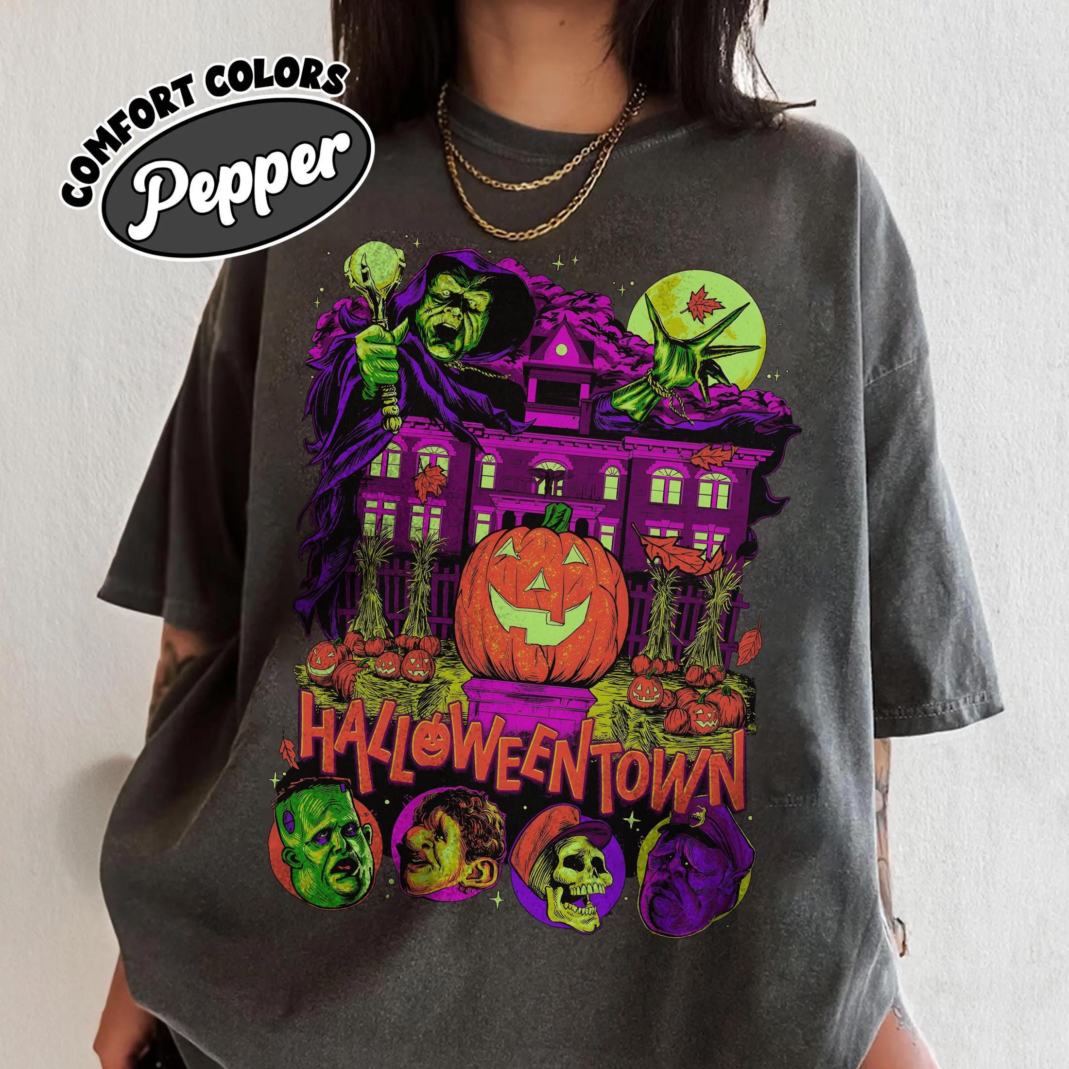 Halloweentown Retro Halloween Movie T-Shirt: 90s Spooky Tee