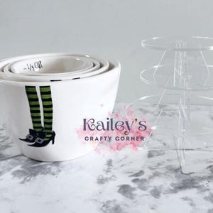 Rae Dunn measuring cup risers, Measuring  cup display