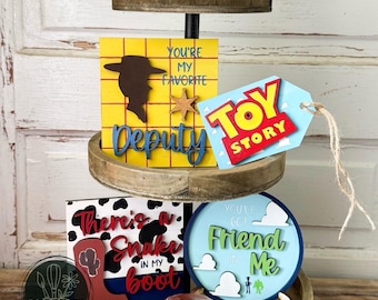 Toy Story tier tray, kids room decor, tier tray home decor