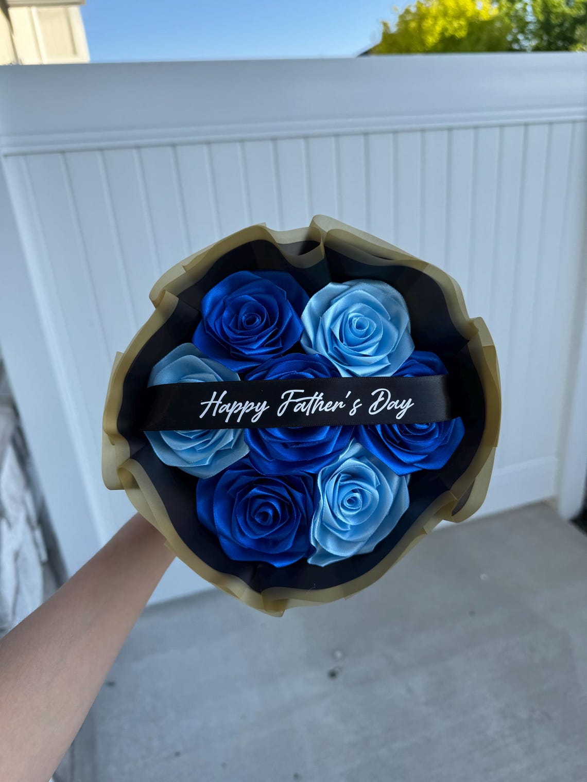 Father’s Day Gift – Eternal Ribbon Rose Bouquet | Handmade Ribbon ...