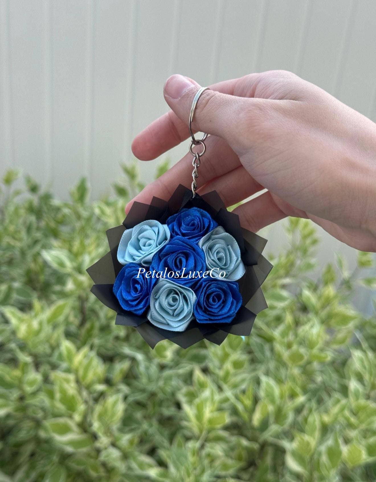 Keychains Custom Ribbons Personalized Ribbon Rose Bouquet Keychain: Handmade Eternal Roses - Etsy