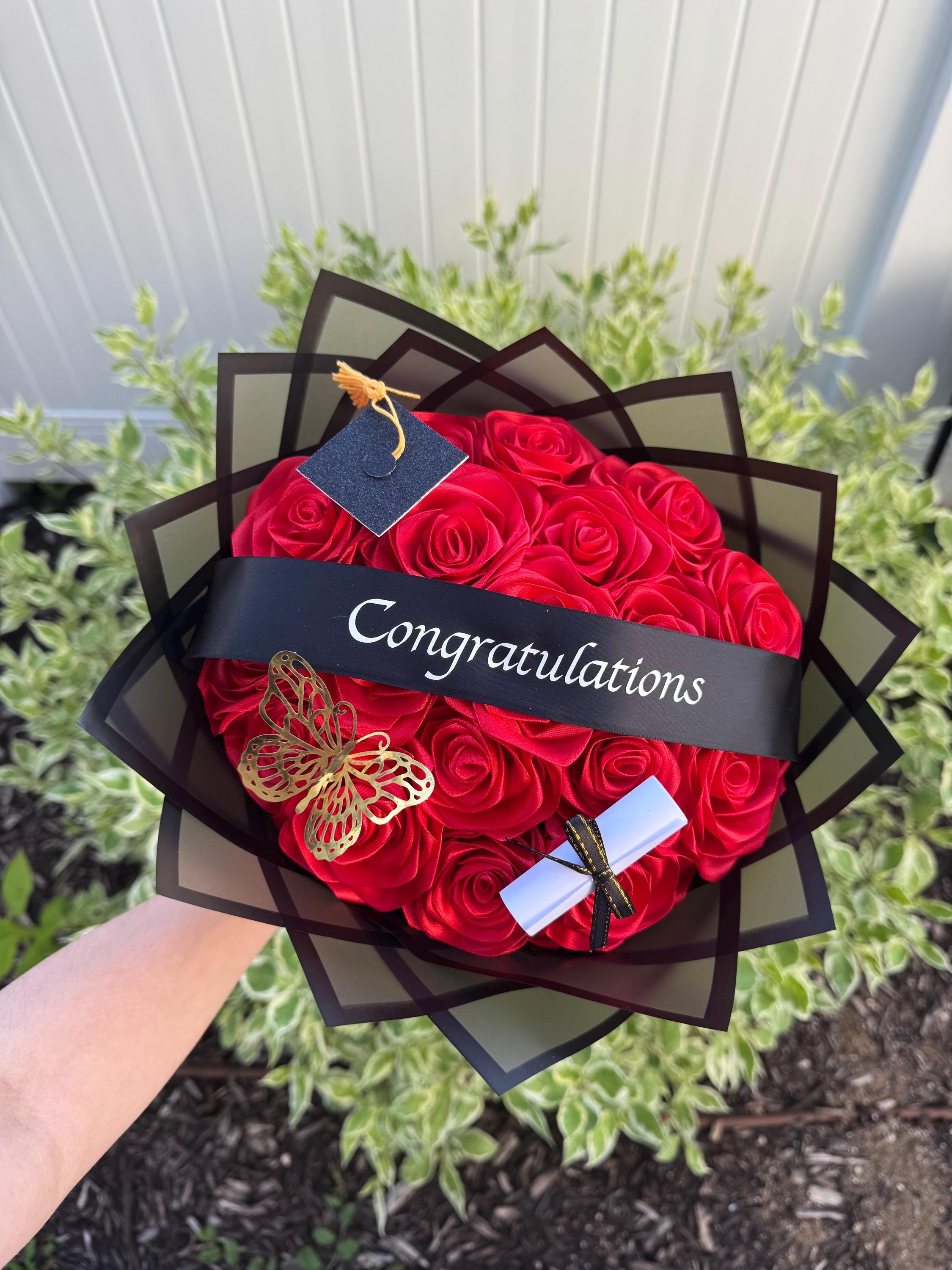 Keepsake Graduation Bouquet: Eternal Flowers Gift - Etsy
