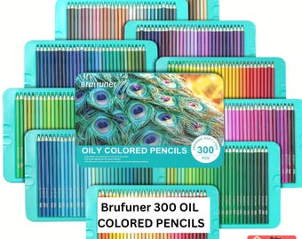 BRUTFUNER 300 Oil Based Color Pencil Set
