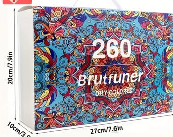 260 Color Oily Colored Pencils: Professional Art Supplies Set