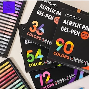 Vibrant Acrylic Gel Pen Set: Smooth Writing, Sketching, Drawing