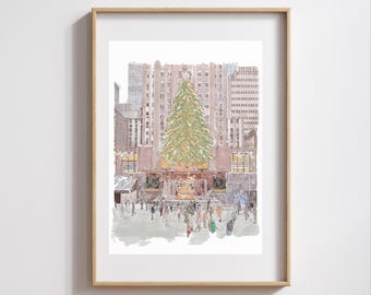 A New York Christmas Digital Print