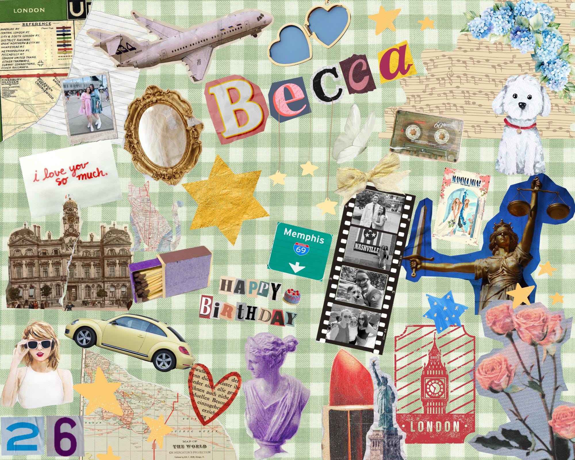 Custom Digital Scrapbook Collage Etsy